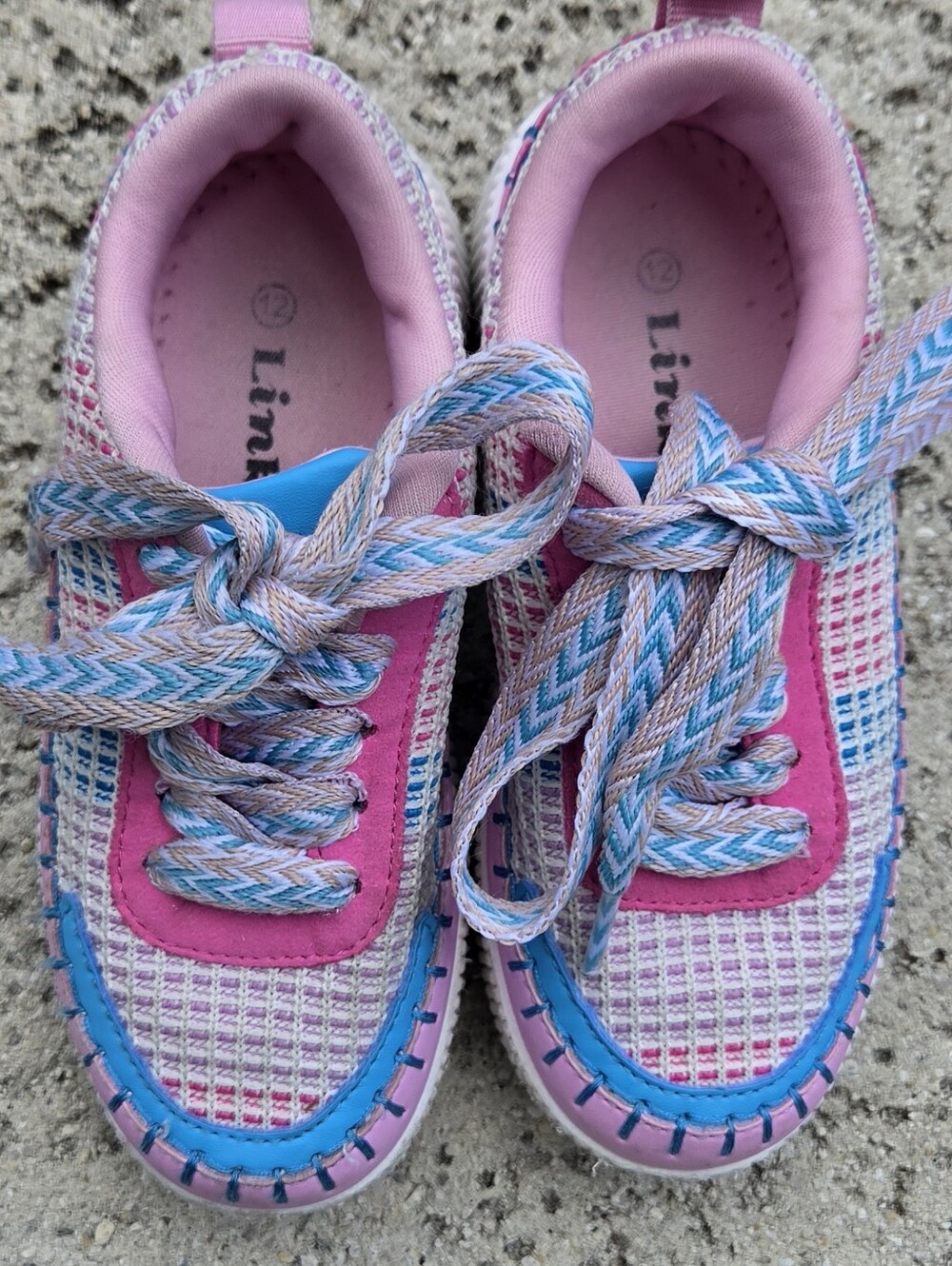 Link Pink and Blue Girls' Sneakers